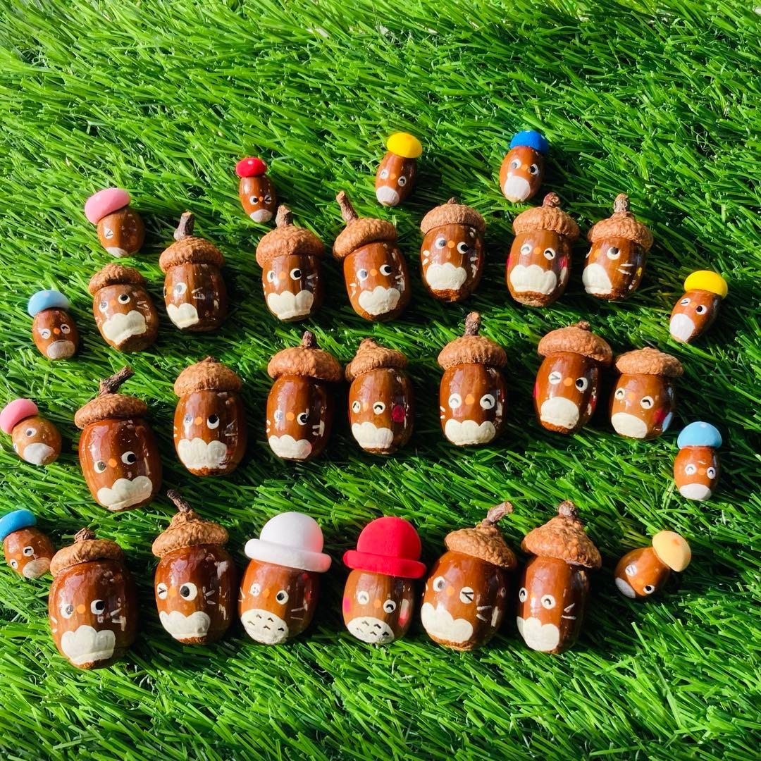 99 ハンドメイドどんぐりアート30個、小さめ10個含める - メルカリ