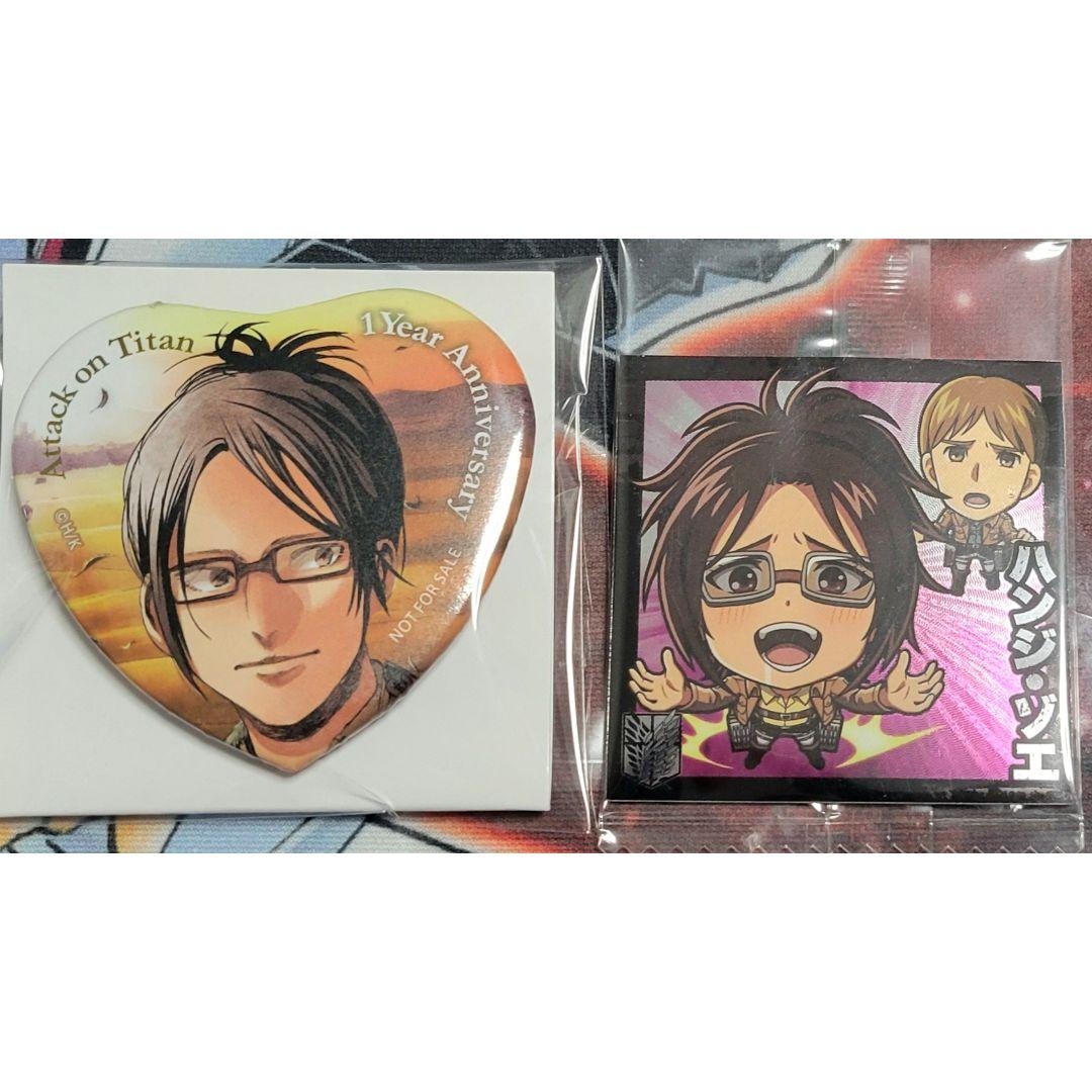 進撃の巨人 ハート型缶バッジ ハンジ・ゾエ - メルカリ