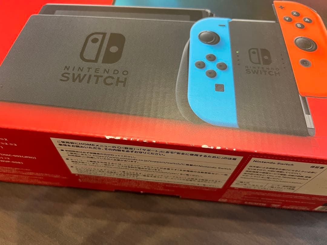 Nintendo Switch 本体 青/赤 Joy-Con付き　SD付き