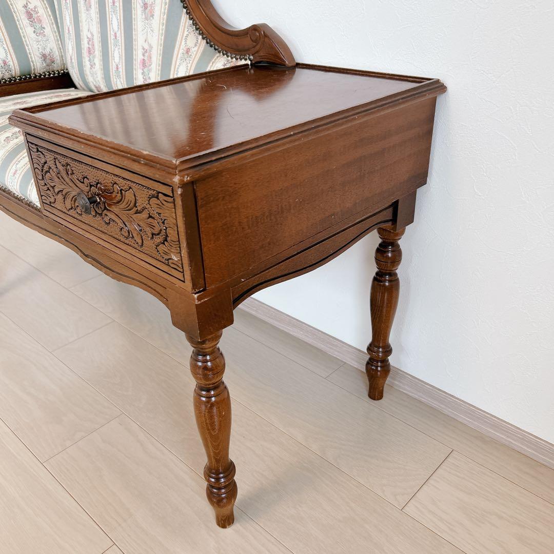 アンティーク テレフォンチェア ヴィンテージ イタリア テレフォンベンチ