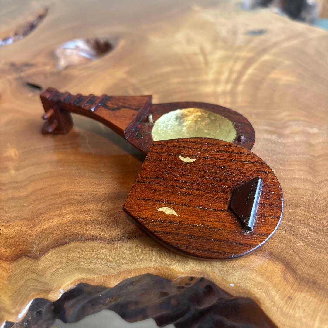 道場宗廣 琵琶香合 茶道具 共箱