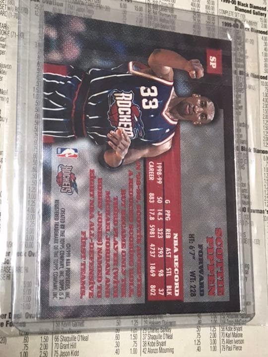 scottie pippen AUTO サイン　ピッペン　　TOPPS