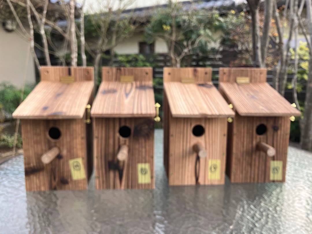 巣箱 シジュウカラ巣箱 野鳥巣箱 木工製品 ハンドメイド ⑬ - メルカリ
