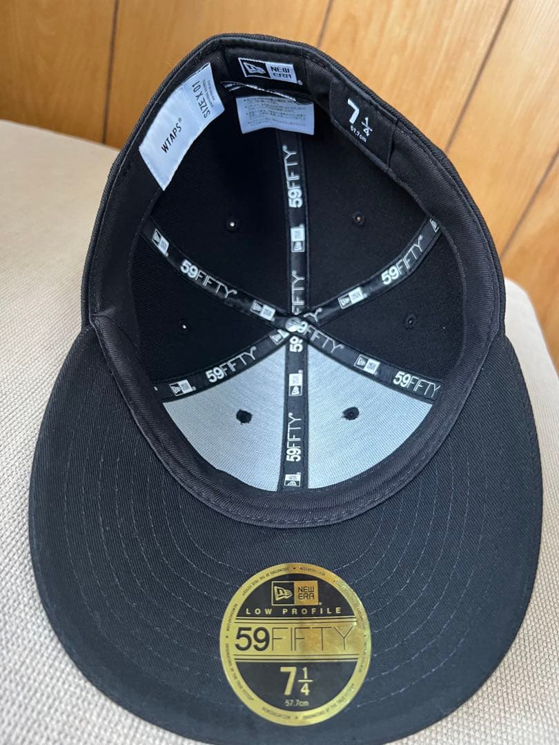 WTAPS ブラック ベースボールキャップ 59FIFTY 7 1/4