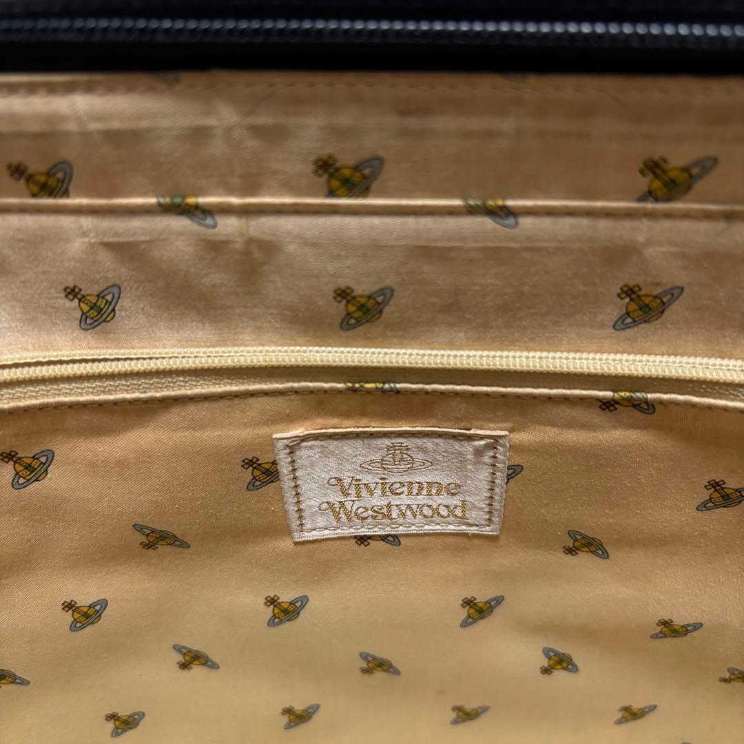 良品✨ヴィヴィアンウエストウッド ビジネスバッグ レザー 黒 オーブロゴ 金具