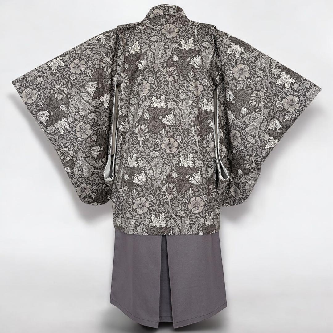 のん木★［おまとめ］二部式着物 + 羽織袴3点セットꕤハンドメイドꕤ七五三