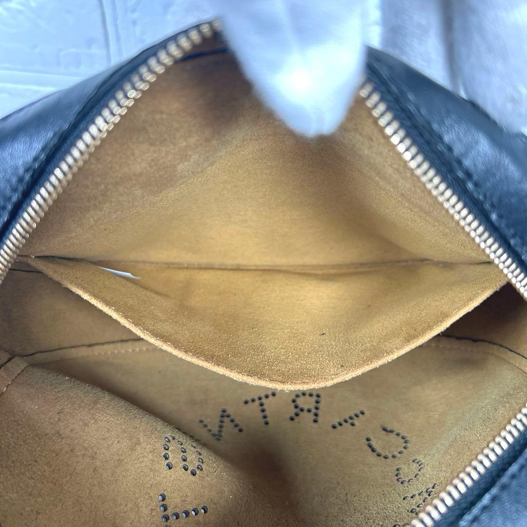 ステラマッカートニー　ショルダーバッグ　サークルロゴ　黒　カメラバッグK1486