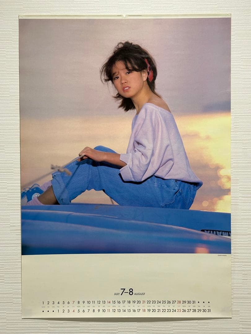 希少】中森明菜1985年カレンダーB2サイズ清水清太郎 ポスター昭和