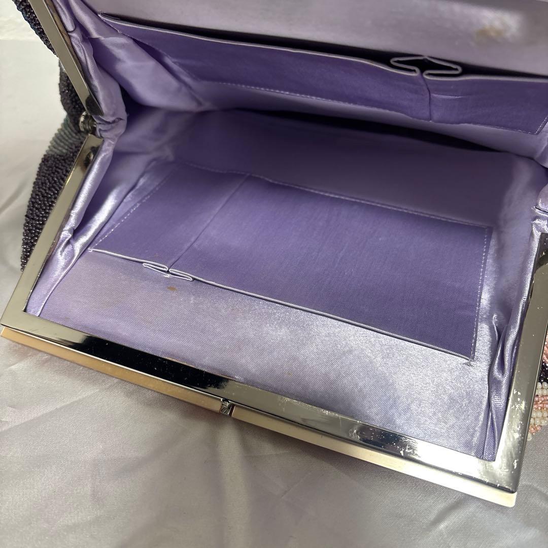 花柄ビーズバッグ/ビーズバック/和装/ヴィンテージ