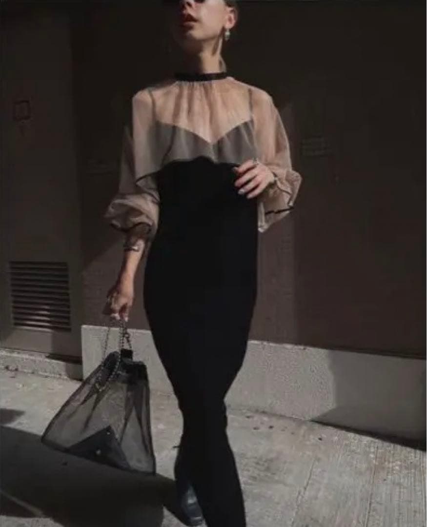 Ameri MANY WAY TULLE VEIL DRESS