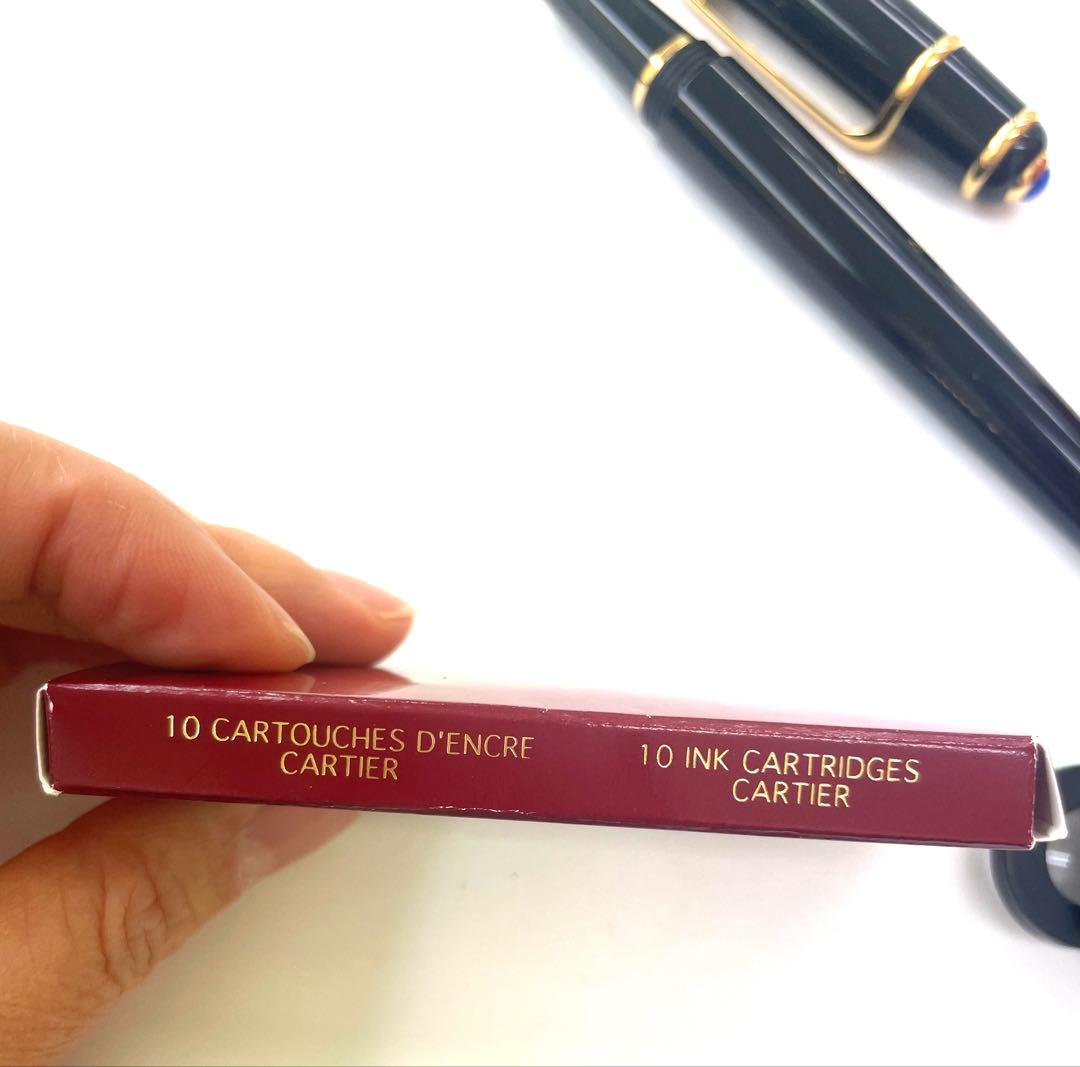 超美品 カルティエ 万年筆 ブラック ペン先 18K Au750