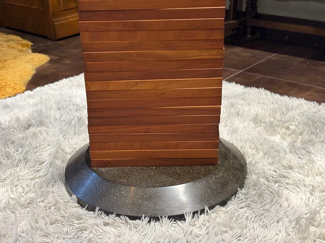 ① Jonny B 回転式CDラック コレクションケース ウォールナット RZ