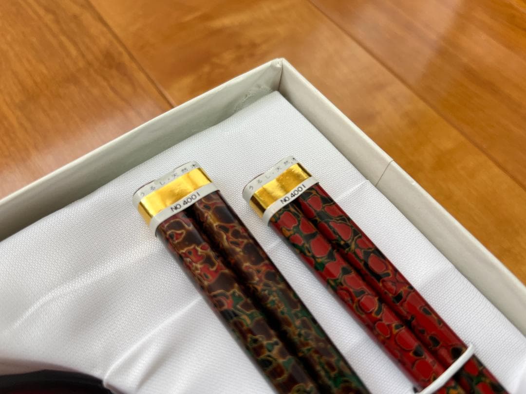 【新品未使用】 津軽塗 漆器 椀＆箸 2客セット【津軽塗夫婦椀・津軽塗夫婦箸】