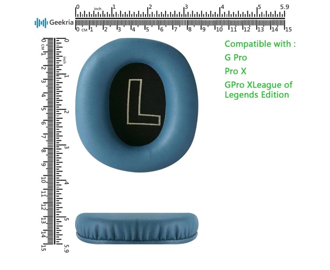 Geekria イヤーパッド Comfort 互換性 パッド ブルー - メルカリ