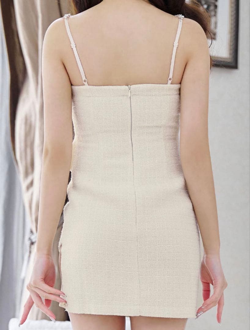 【JEWELS】ラメリボンキャミソールドレス(XS)