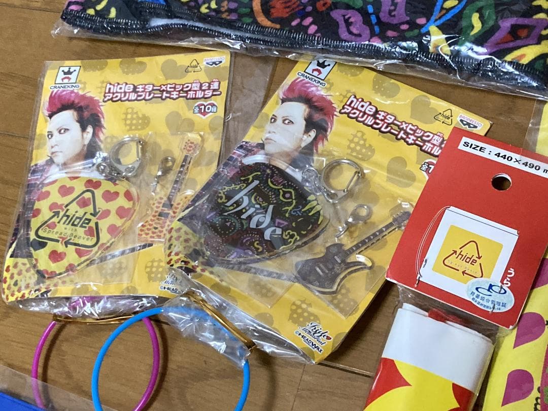 hide (X JAPAN) タオル、キーホルダー、フィギア 等グッズセット