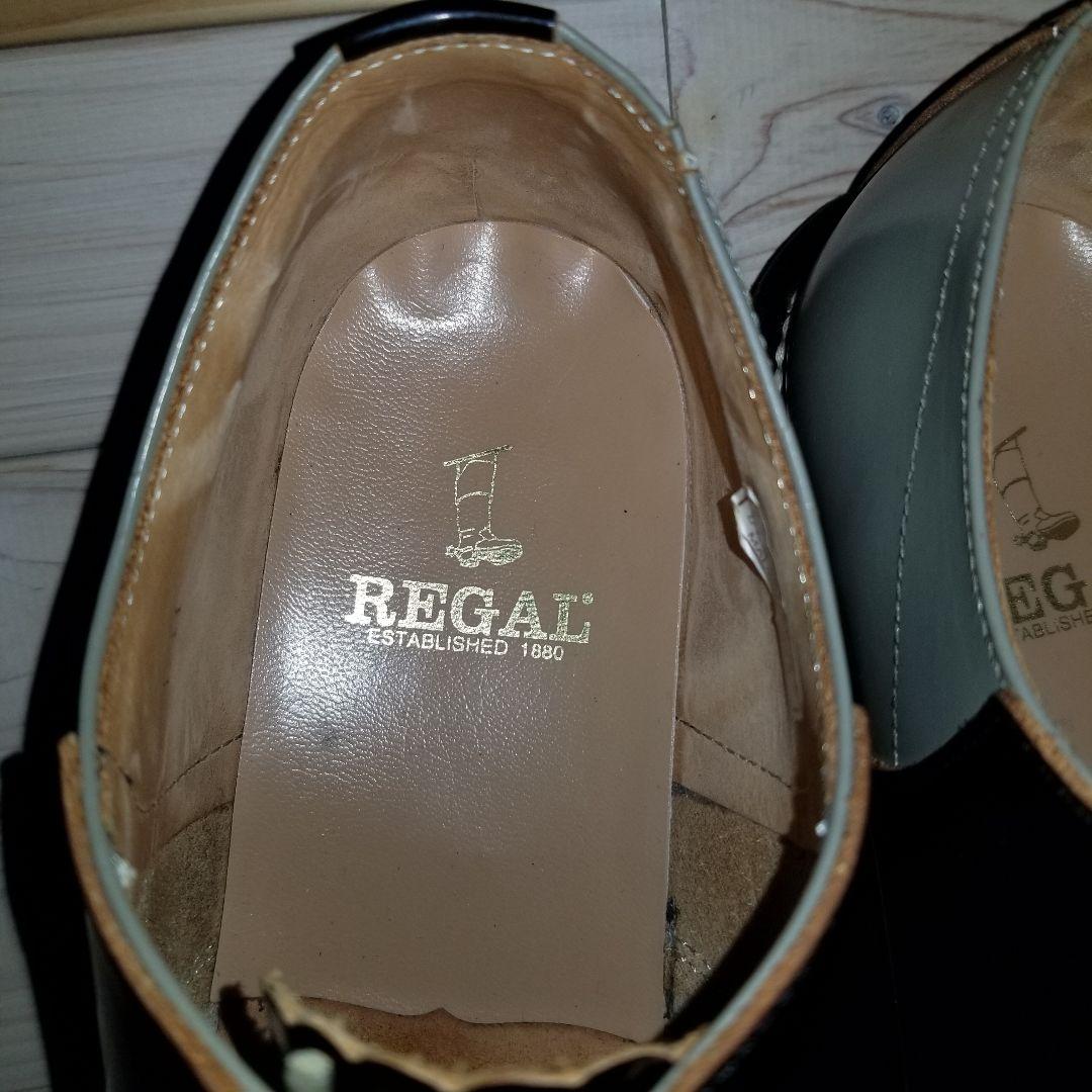 美品　定番　REGAL　リーガル　サドルシューズ　2051　本革　25.5