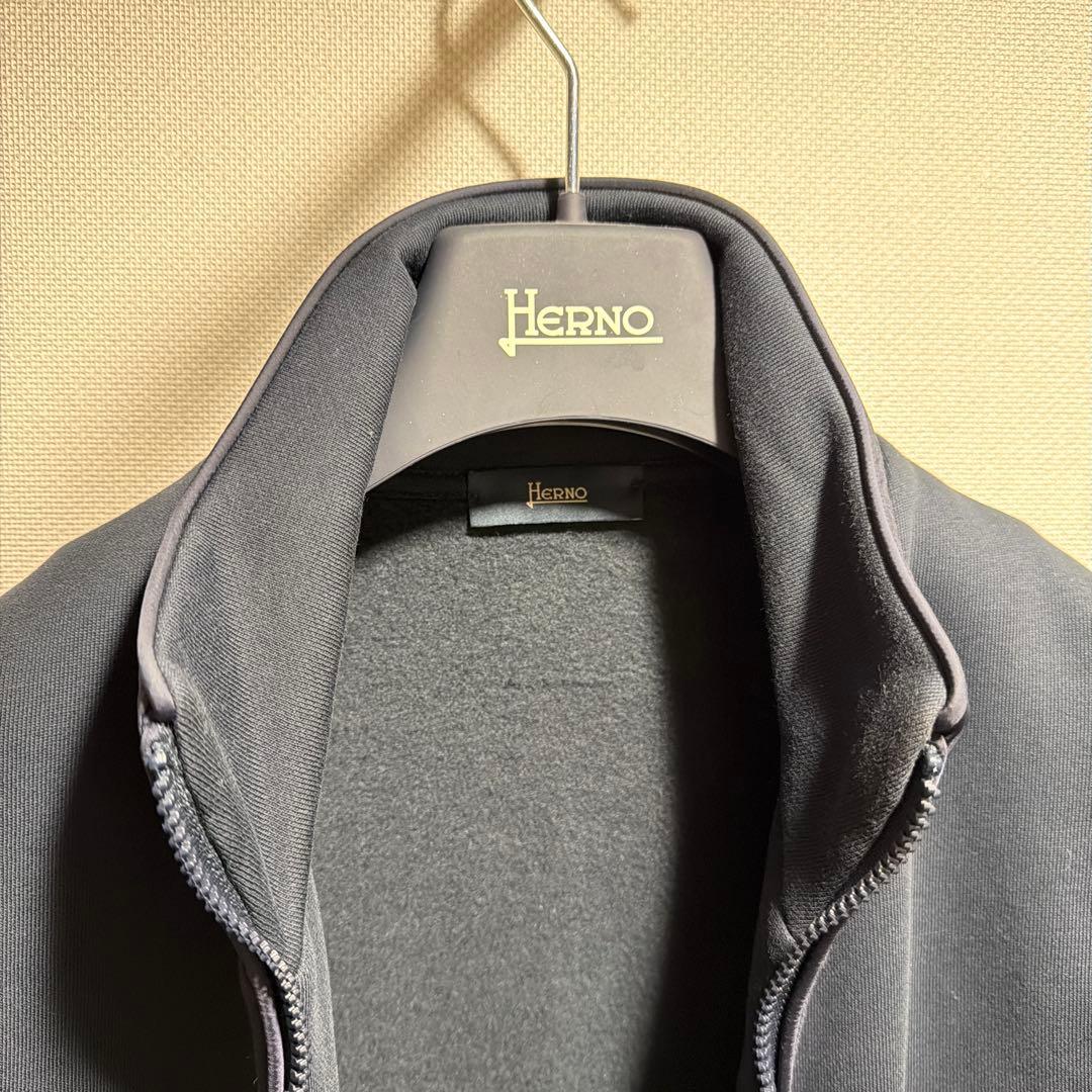 helno スウェット ジップアップブルゾン ネイビー 44 - メルカリ