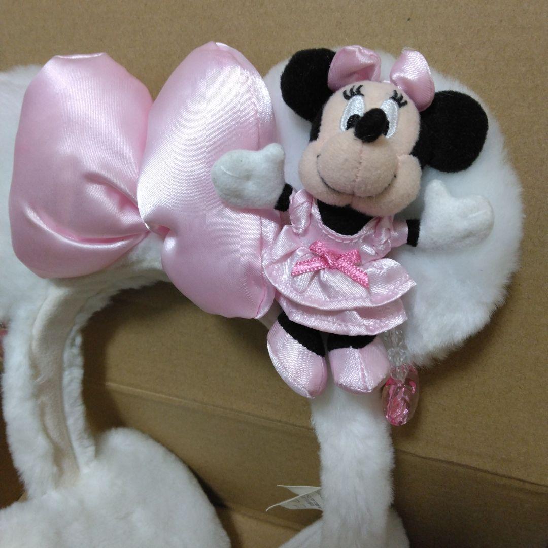 ディズニー ミニー イヤリングカチューシャ イヤーマフ レア 耳当て