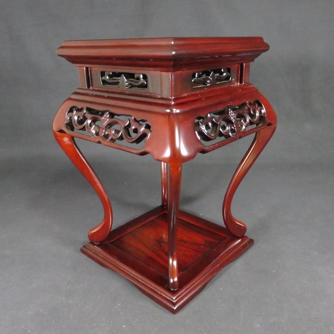 花台 ミニ高台 紫檀 美品 一部分解可能 木製 高級品 - メルカリ