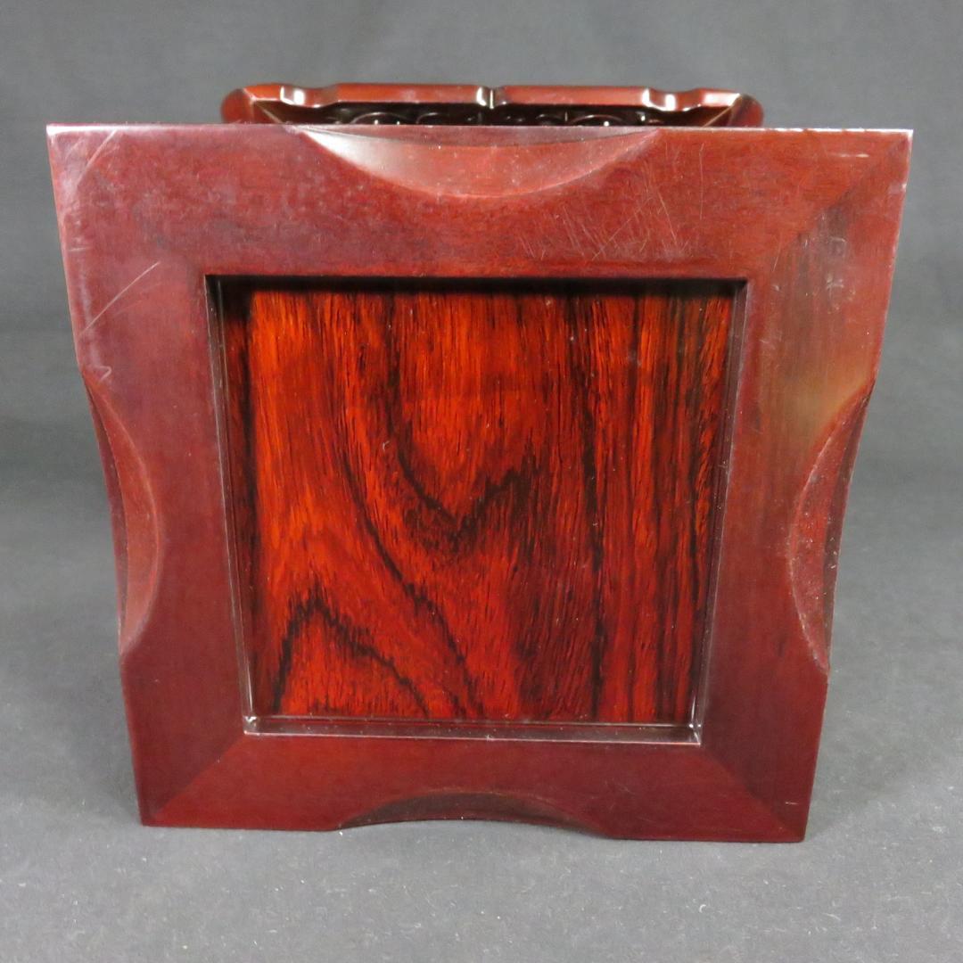 花台 ミニ高台 紫檀 美品 一部分解可能 木製 高級品 - メルカリ