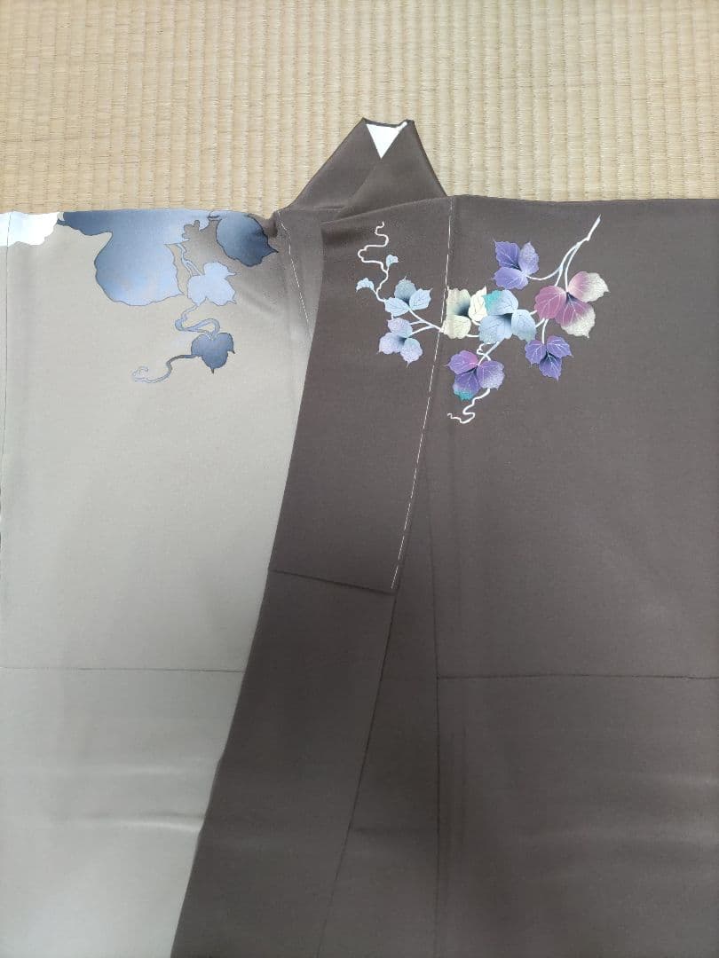 イルセ様専用 茶系 新品未使用品 銀花仙 正絹訪問着長襦袢セット