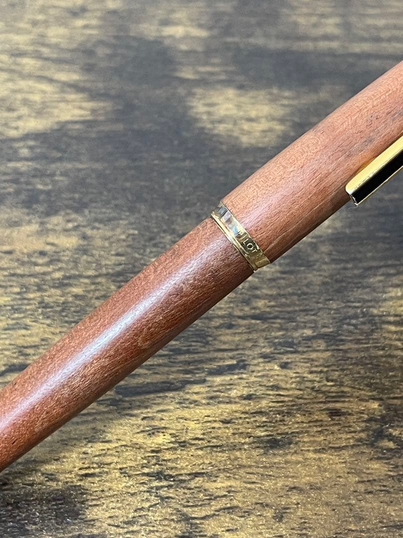 1974年製 初代カスタム 高級天然 イタヤカエデ 大型18金 万年筆