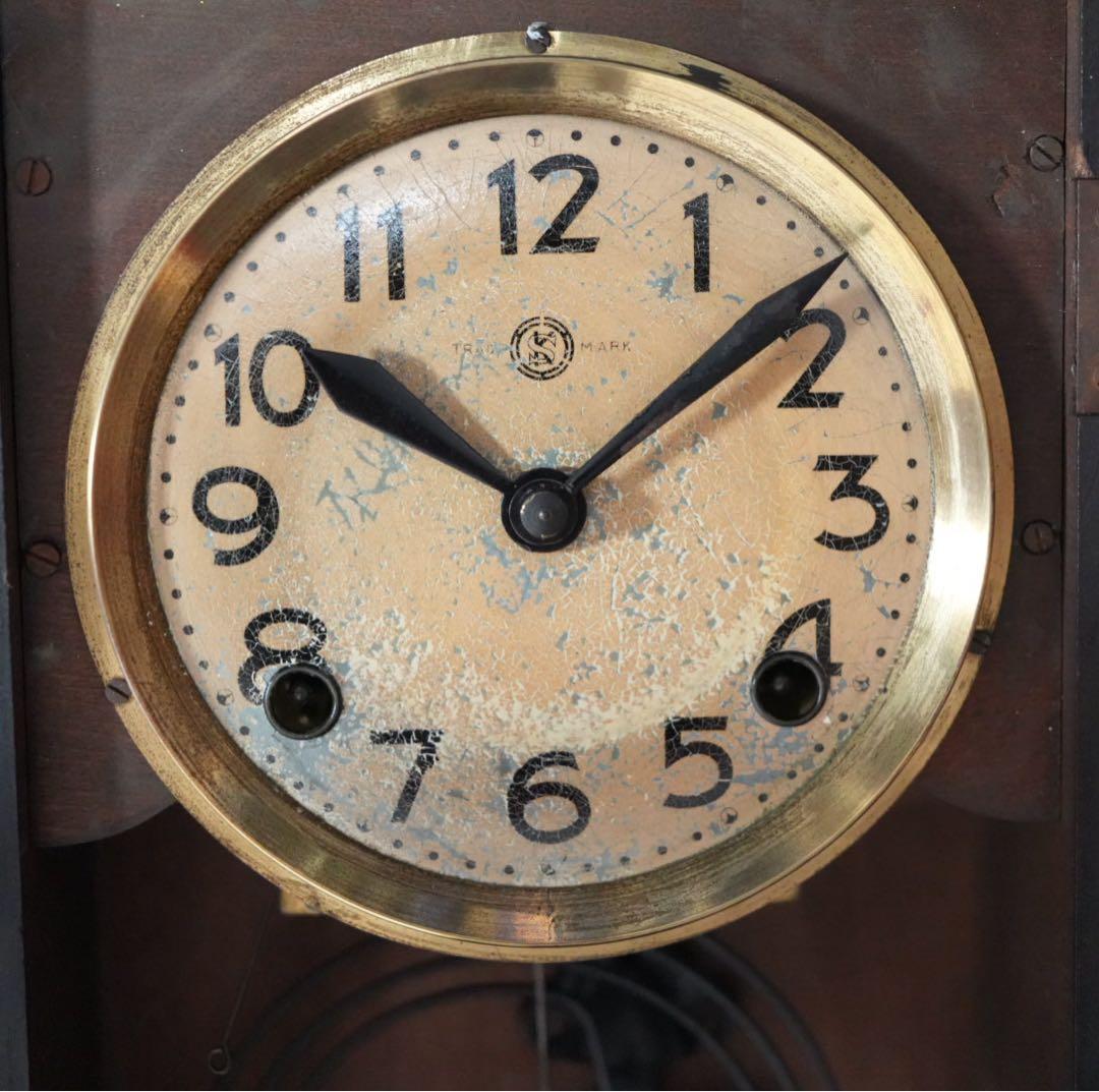 三工舎　ボンボン時計　振り子時計　柱時計　動作品　昭和レトロ