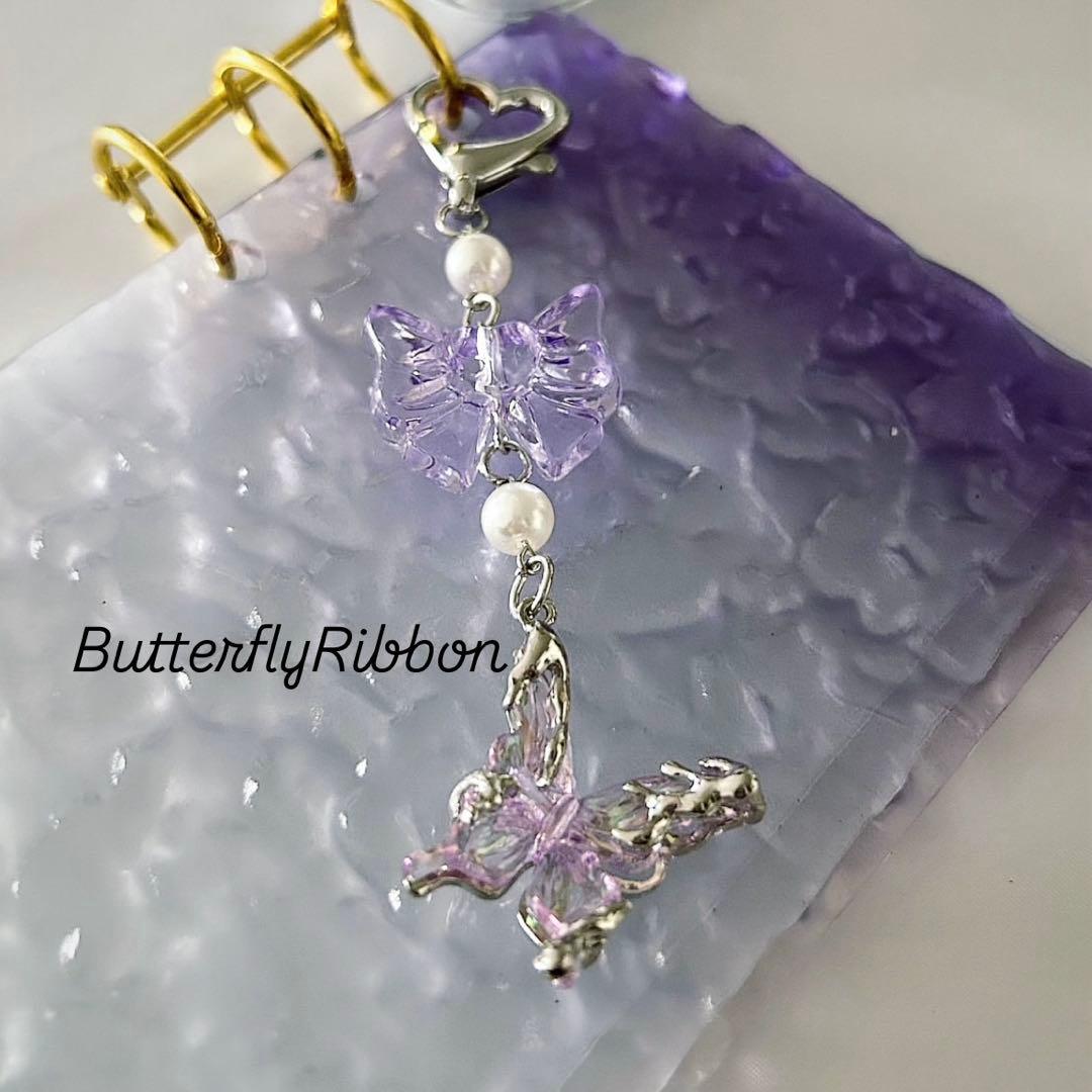 アクリルバインダー♡水流模様A6韓国バインダー貯金savingバタフライ