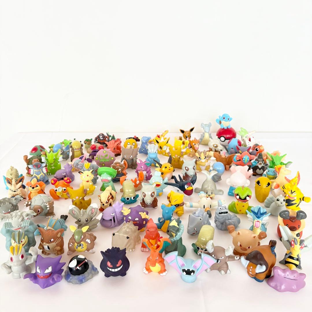 ポケモンキッズ 指人形（ゆび人形）ソフビ90体まとめ売り 大量セット