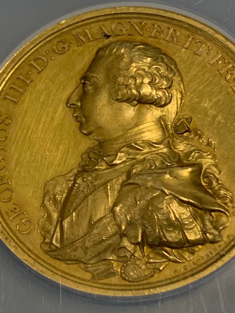 ONLY ONE &TOP POP❗️ジョージ3世 暗殺未遂 金 GILDメダル - メルカリ