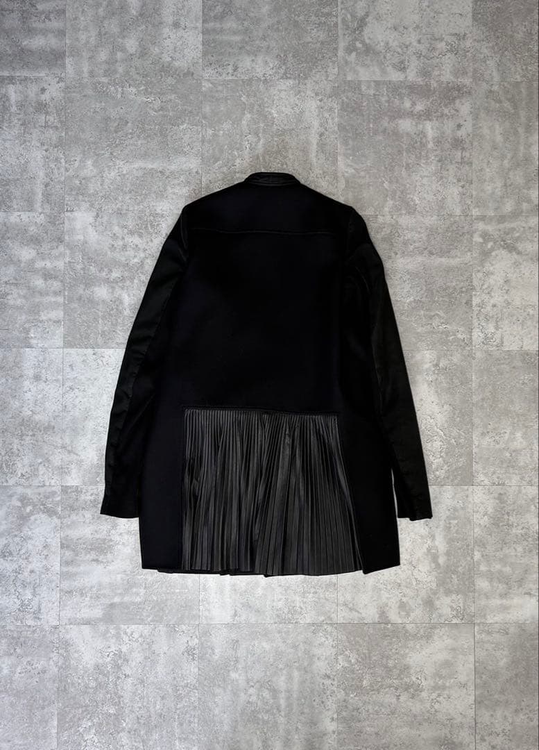 Rick Owens AW14 ウール レザープリーツ コート 40 - メルカリ