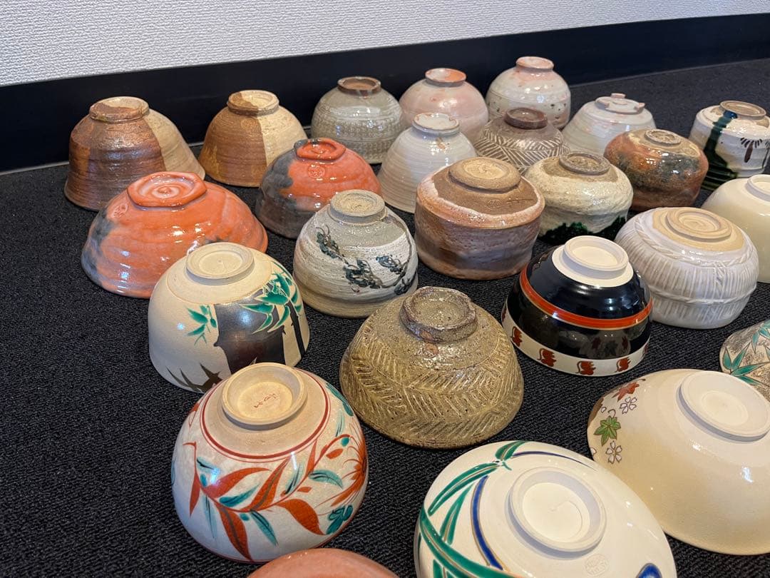 茶碗 抹茶碗 まとめて 34点 茶道具 箱無し 陶器 京焼 いろいろ 時代物
