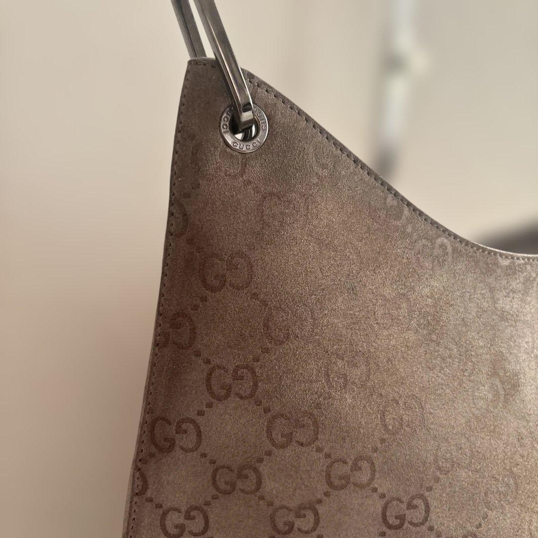 Gucci グッチ バンブー GGキャンバス ショルダーバッグ