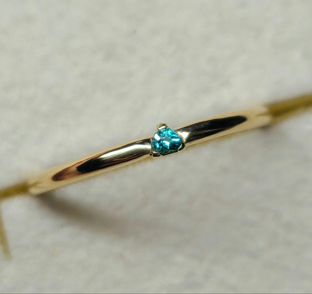 みるくる様専用☆ブラジルバターリャパライバトルマリンリング18金☆