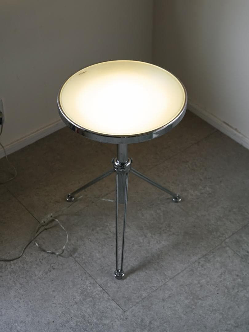 希少 \"REPOSE\" 照明付 昇降テーブル ミッドセンチュリー モダン