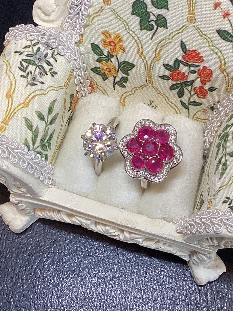 硝*ゴ様 天然ルビーサイズ限定14.5号➕カボションルビーネックレスセット