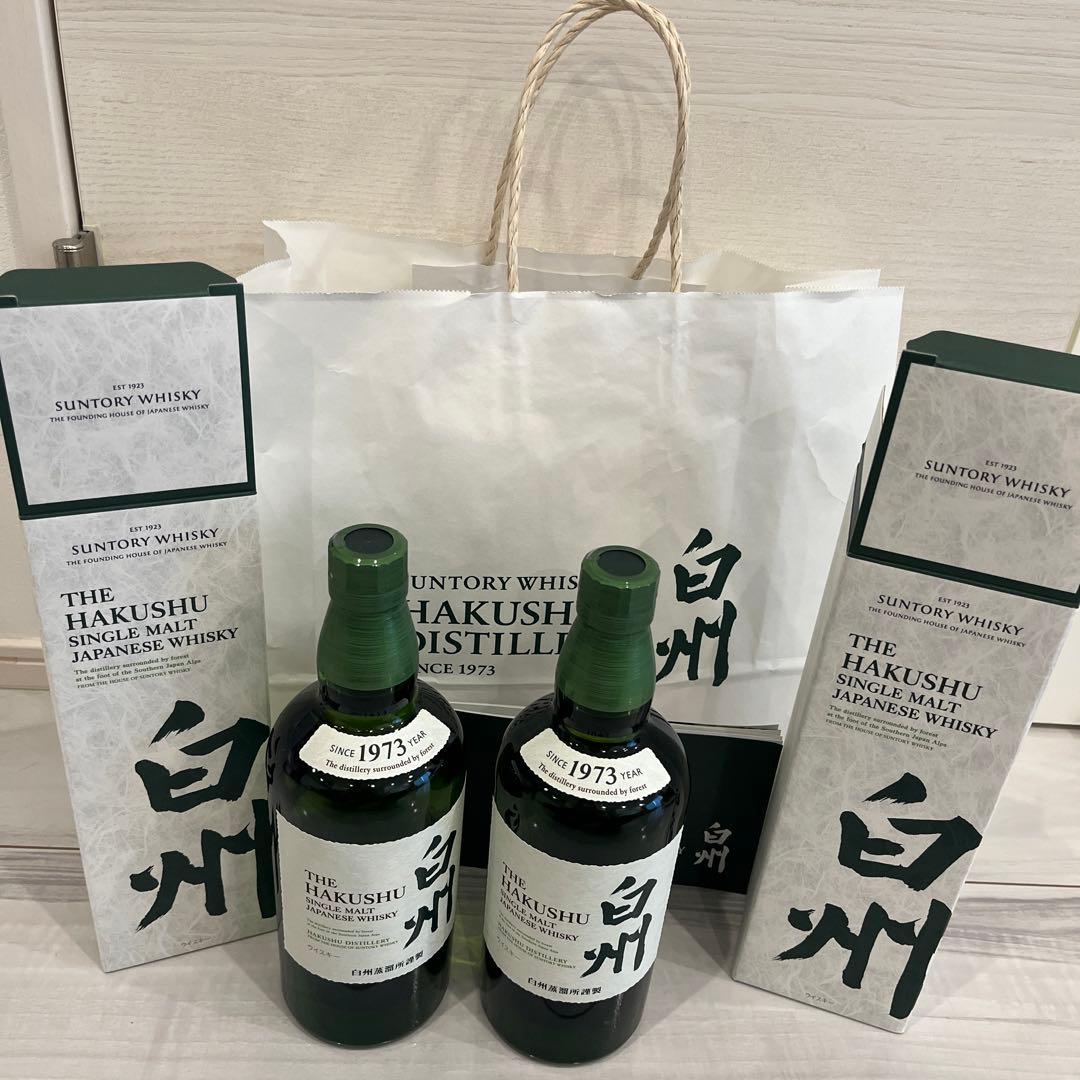 箱付新品2本セット】白州NAと白州12年700ml新品未開封