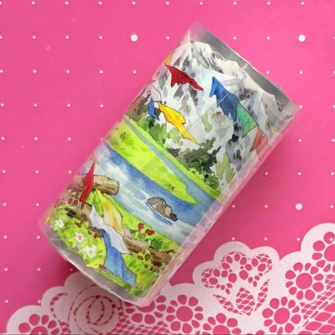 PET 7cm×5m 雪旌牧夏 海外マスキングテープ 海外マステ 風景 牧場