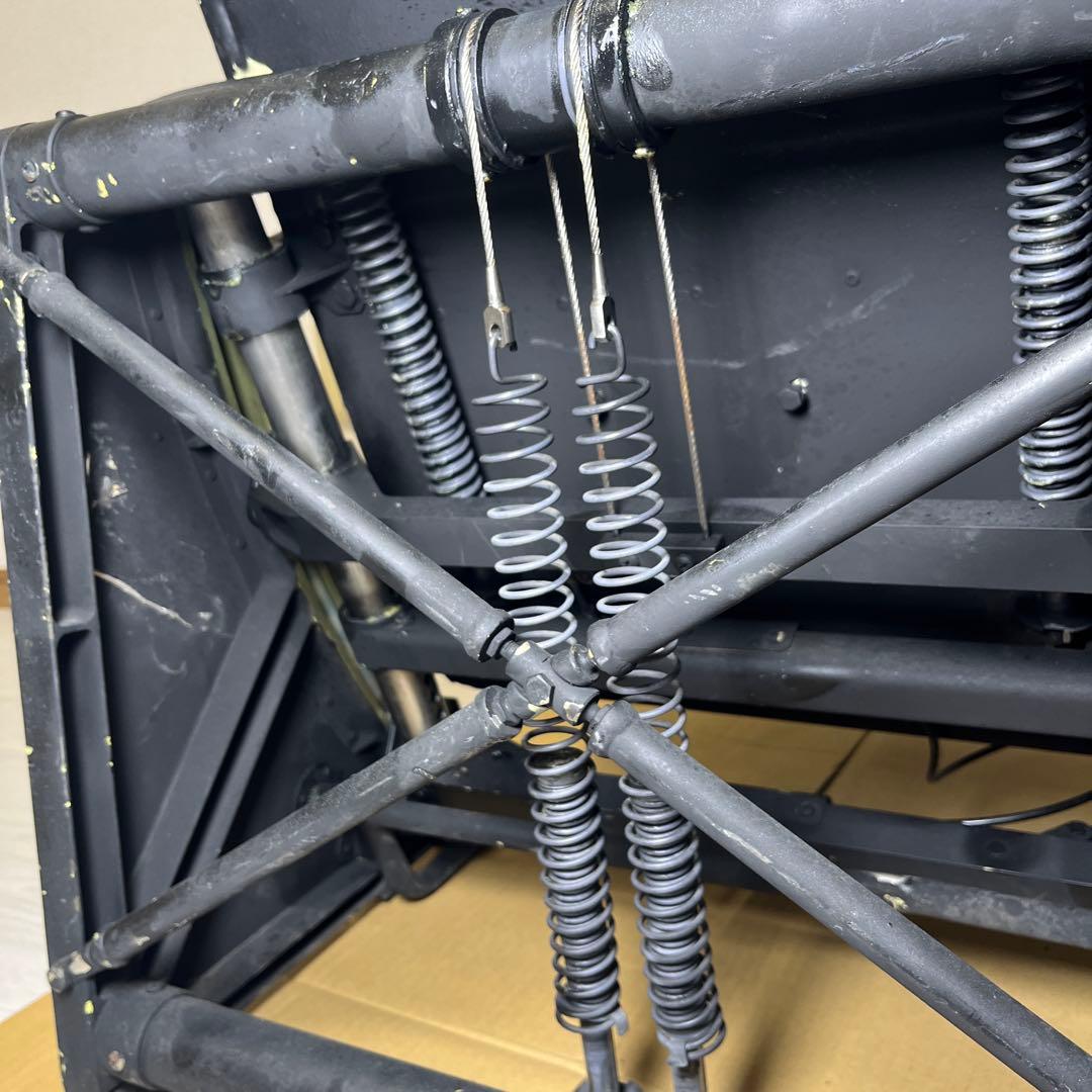 詳細不明 日本軍 航空機 戦闘機 シート 操縦席 座席 パイロット 実物