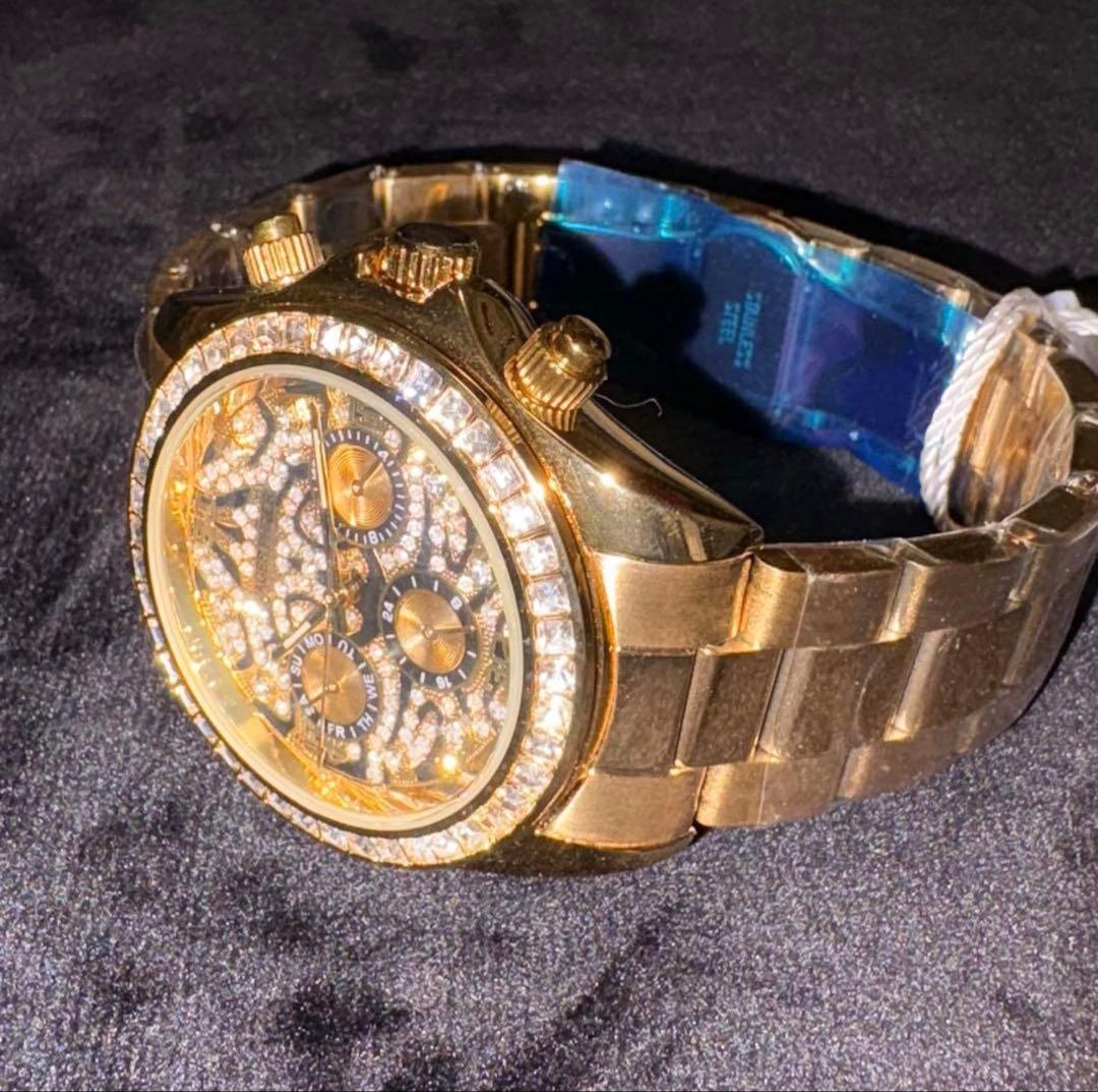 ラグジュアリー オマージュウォッチ レオパード 自動巻き ブリンブリン 腕時計