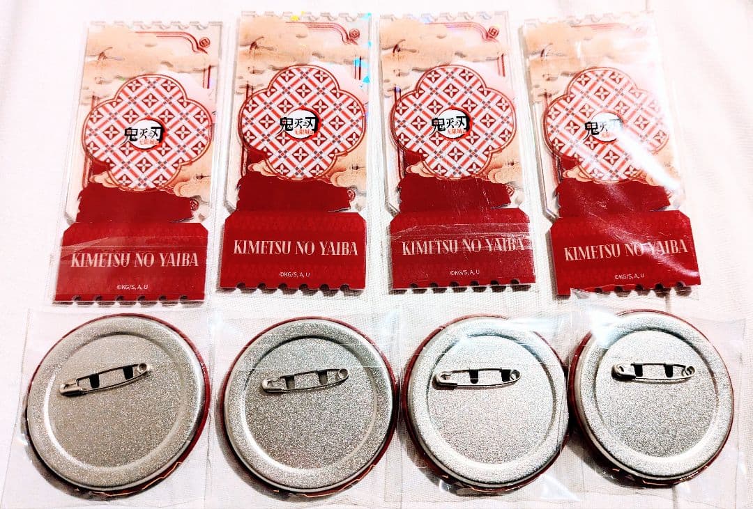 鬼滅の刃 中国限定 非遺 童磨 缶バッジ、アクリルチケット 8点セット