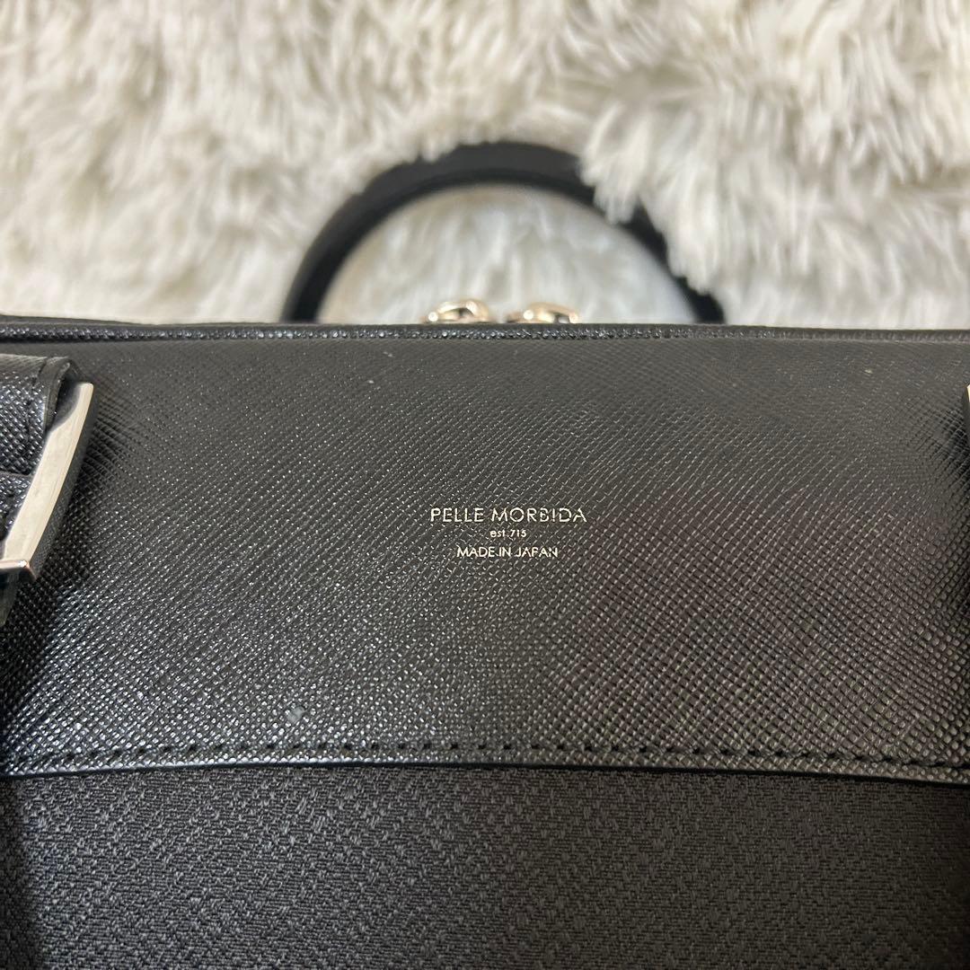 ⭐️極美品⭐️2室 ペッレモルビダ キャピターノ ビジネスバッグ メンズ ブラック