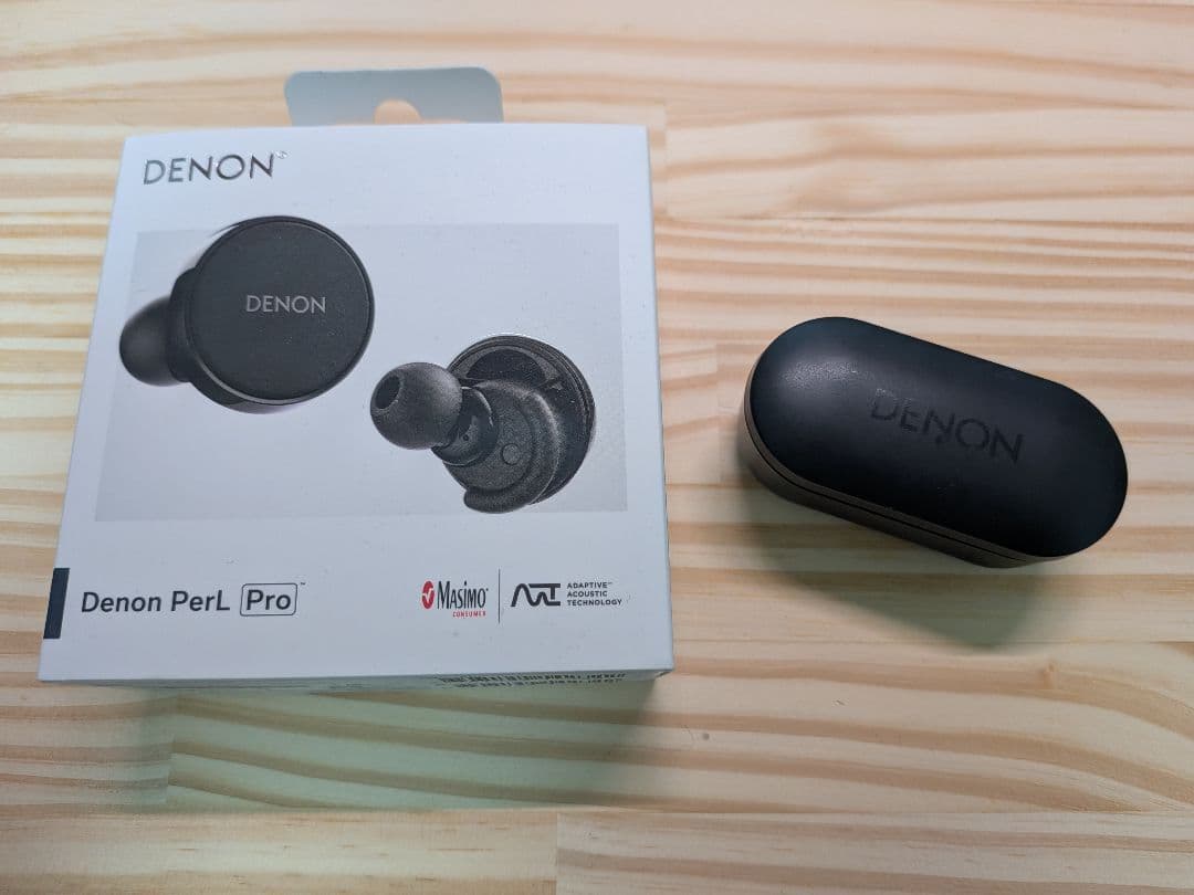 DENON PerL Pro ワイヤレスイヤホン ブラック(ジャンク扱い) - メルカリ