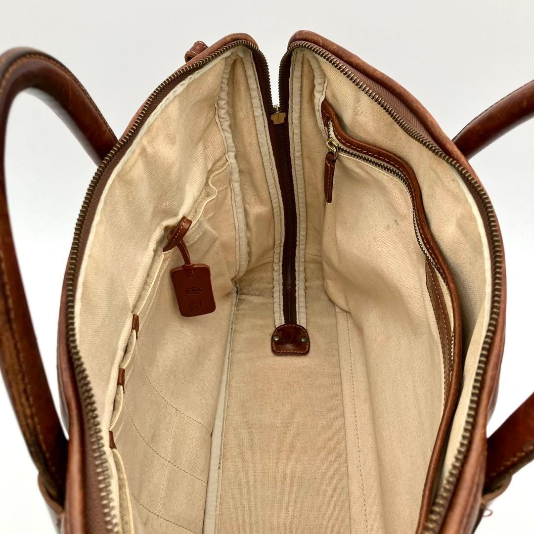 フェリージ 2way オールレザー ビジネスバッグ ブラウン　02-39