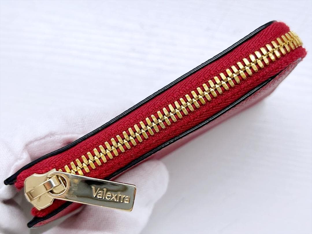 美品　ヴァレクストラ　グレインカーフスキン　L字　キーリング付き　ケース
