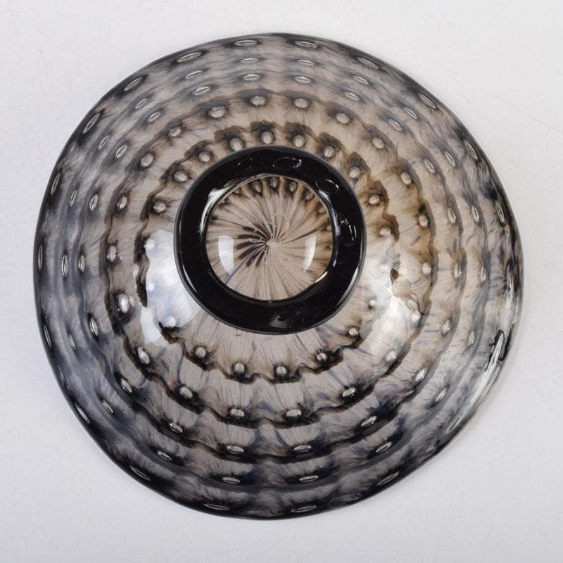 ガラス工芸家 岩田糸子作 茶のうつわ 茶碗 共箱 V 9179