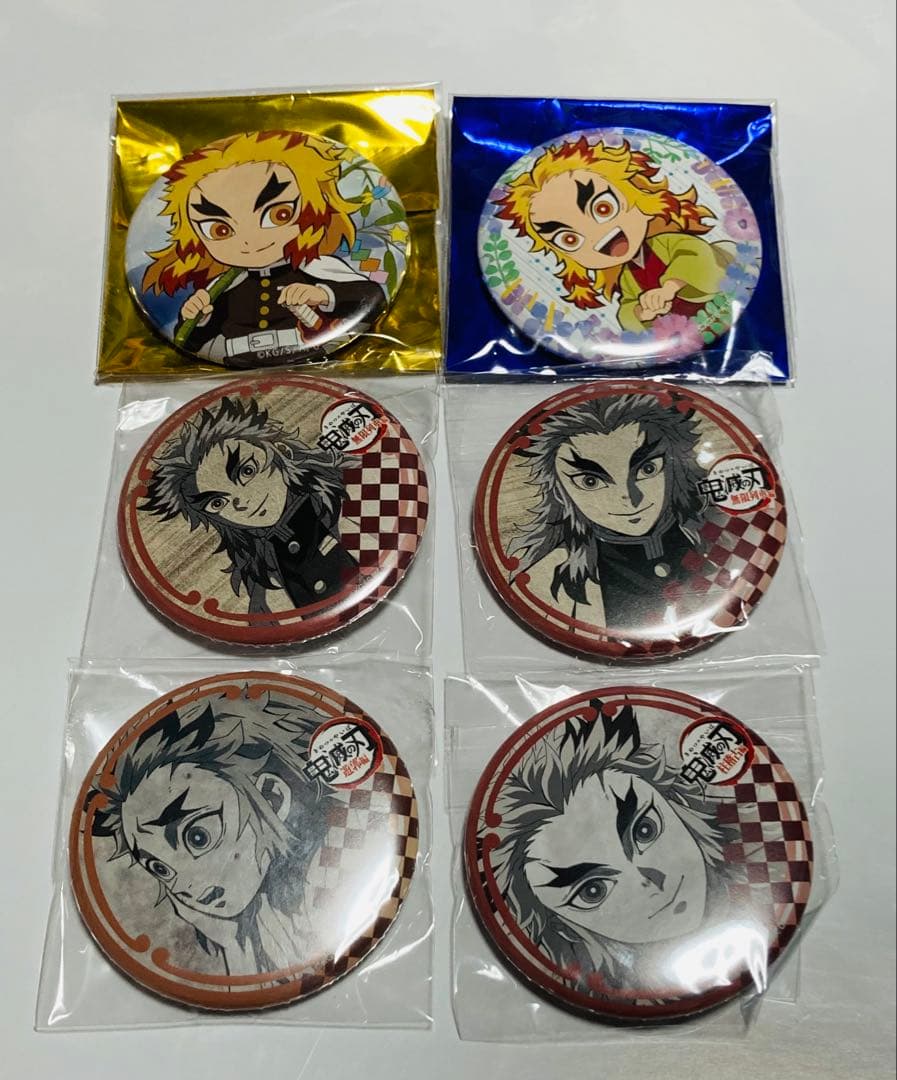 鬼滅の刃 煉獄杏寿郎 千寿郎 ufotable 缶バッジ 6個セット