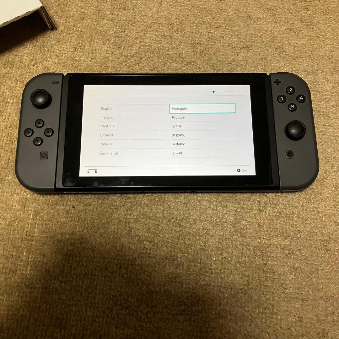 Nintendo Switch 本体 グレー 箱付きJoy-Con付き ジャンク