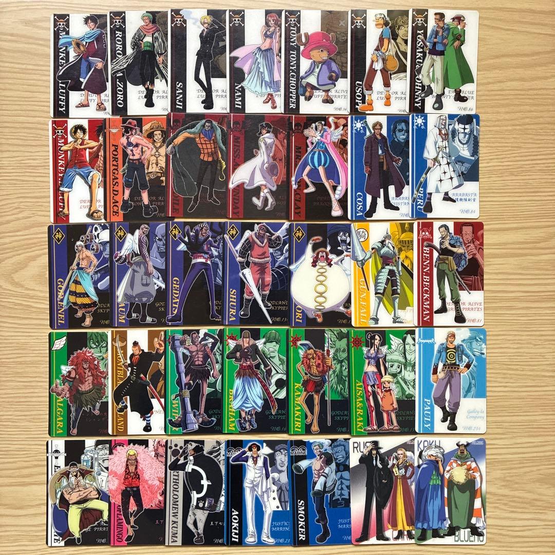 厳選【絶版】ワンピース 海賊王グミカード 36枚ソロカードセット